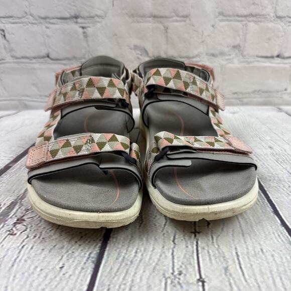 Ecco X-Trinsic Women's 5 Sandals Textile Outdoor‎ Hiking Hook and Loop - Picture 2 of 8